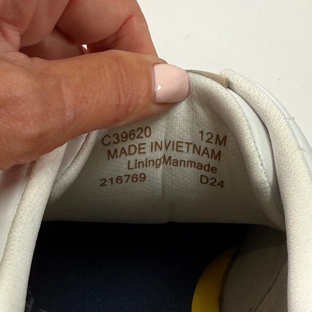 Cole Haan GrandPro Tennis‎ Sneakers White Leather Lace Up Men's Size 12